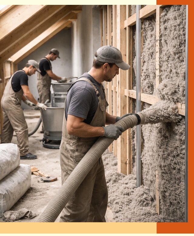 Утепление таунхауса эковатой в Удомле от 2286 руб./м² — монтаж и задувка | ТепломастерДмл