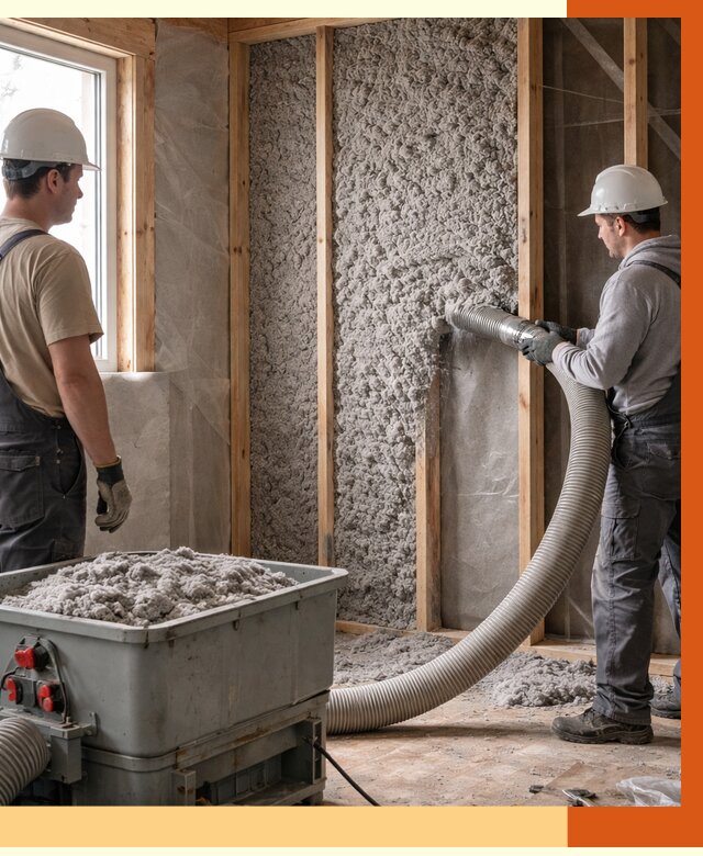 Утепление каркасного дома эковатой в Удомле от 1870 руб. | ТепломастерДмл