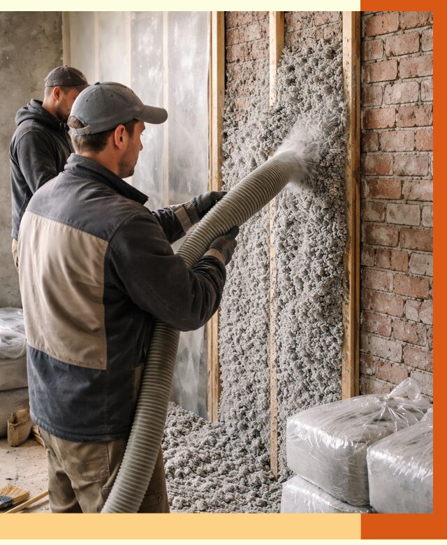 Утепление кирпичного дома эковатой в Удомле от 2441 руб./м² | ТепломастерДмл