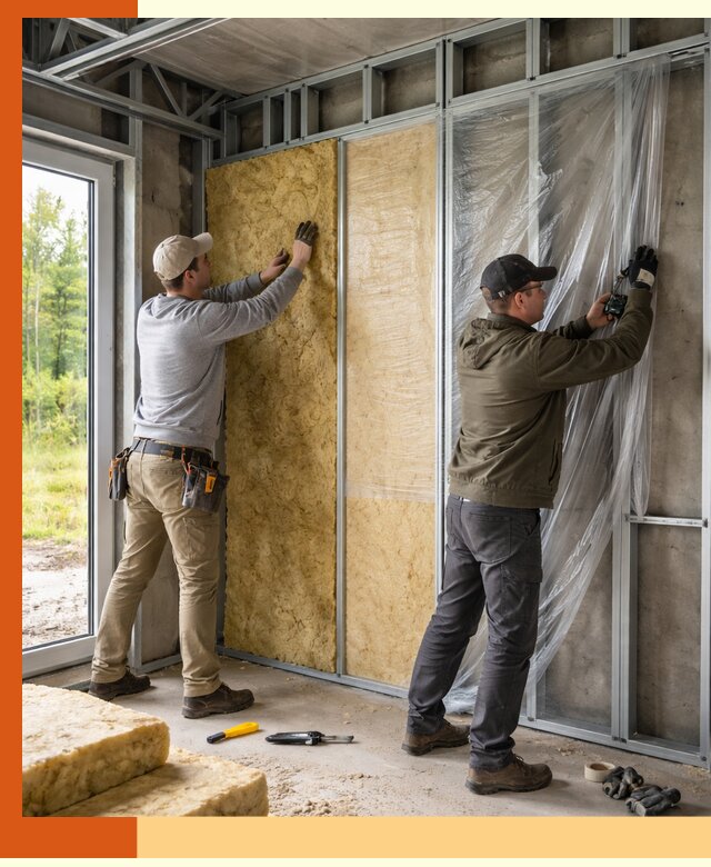 Утепление дома из ЛСТК в Удомле с гарантией качества и эффективности