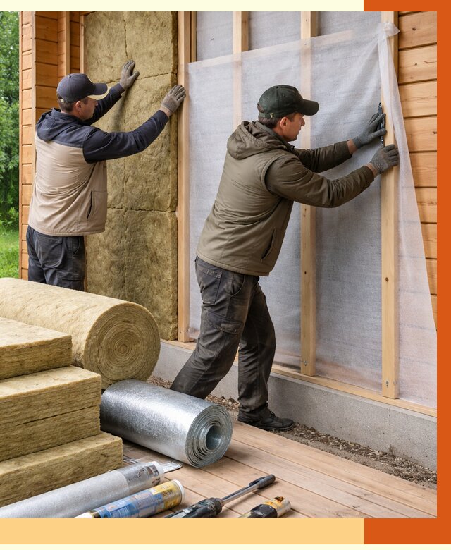 Утепление дома из двойного бруса в Удомле от 4987 руб./м² — ТепломастерДмл под ключ