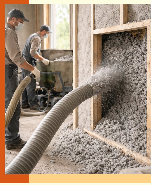 Утепление коттеджа эковатой в Удомле с гарантией качества