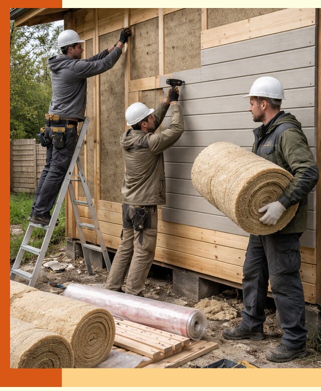 Утепление бани снаружи в Удомле профессионально и надежно