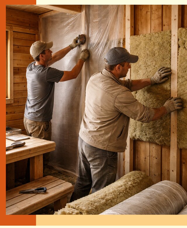 Утепление бани изнутри в Удомле качественно и недорого