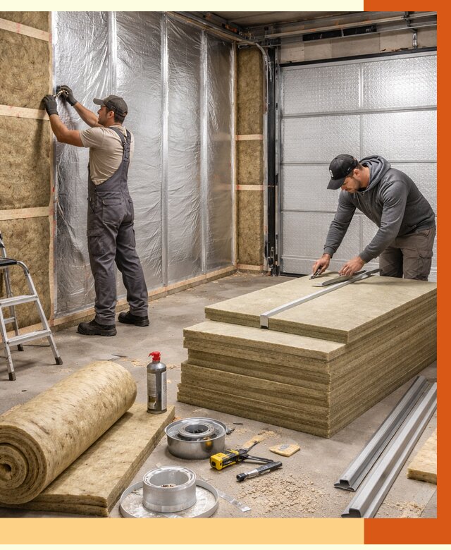 Утепление гаража в Удомле от 4675 руб/м2 — комплексное утепление ворот и стен | ТепломастерДмл