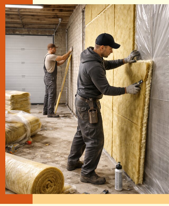 Утепление гаража под ключ в Удомле — все виды теплоизоляции