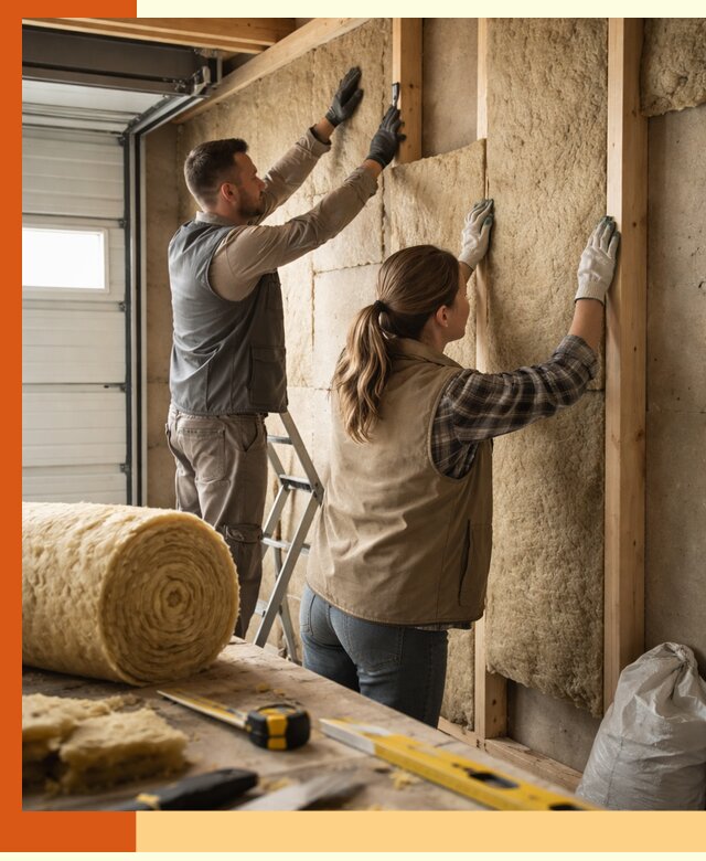Утепление гаража изнутри в Удомле: быстро и надежно