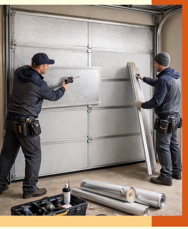 Утепление гаражных ворот в Удомле от 8155 руб/м2 — надежно и быстро | ТепломастерДмл