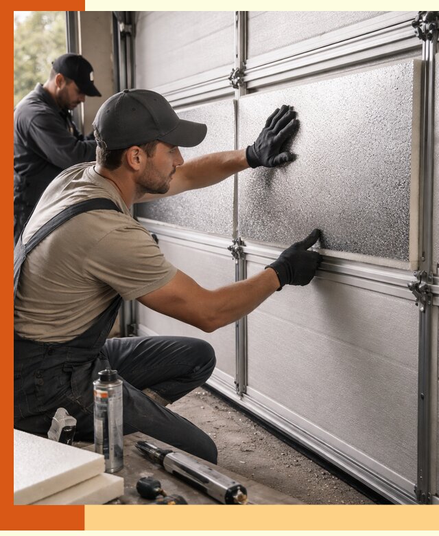 Утепление гаражных ворот в Удомле качественно и надежно