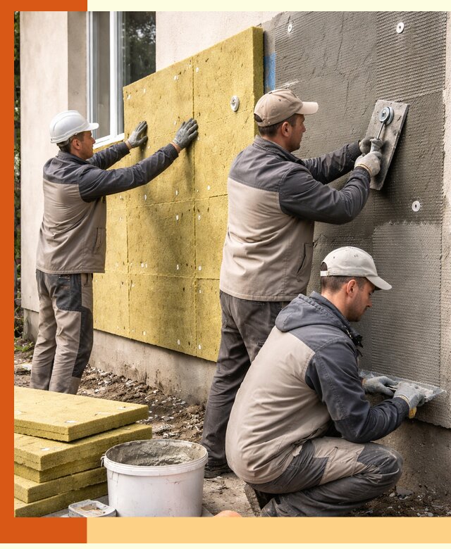 Утепление фасада под штукатурку в Удомле — энергоэффективная технология