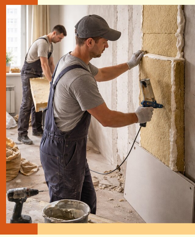 Утепление стен изнутри в Удомле — качественно и эффективно