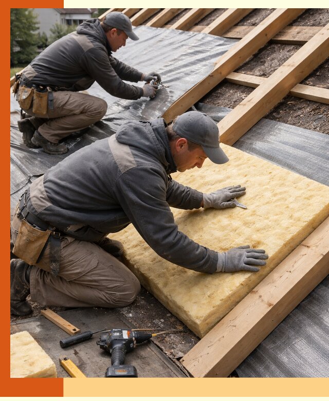 Профессиональное утепление крыши в Удомле качественно и надежно