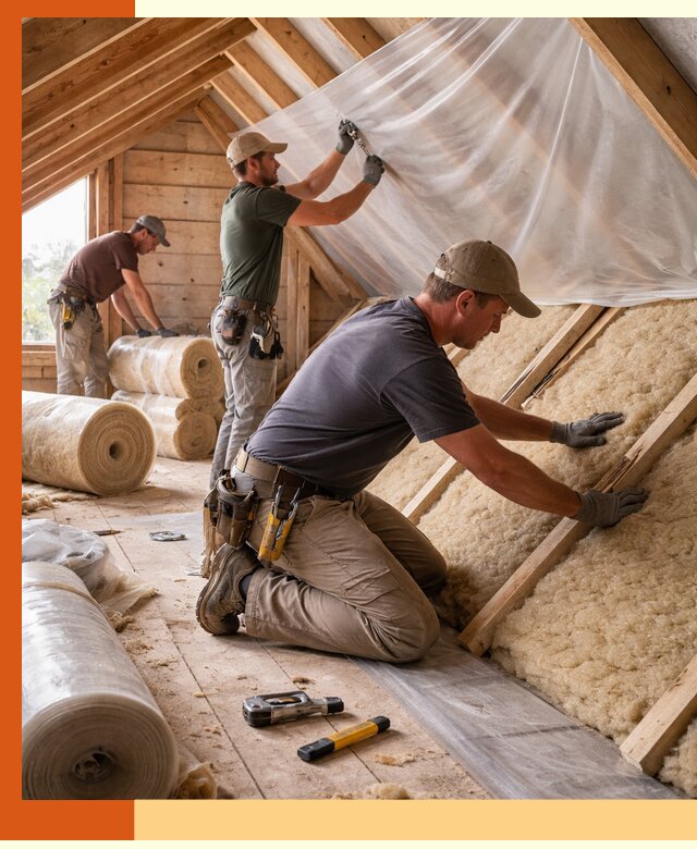 Утепление крыши изнутри в Удомле: профессионально и надежно