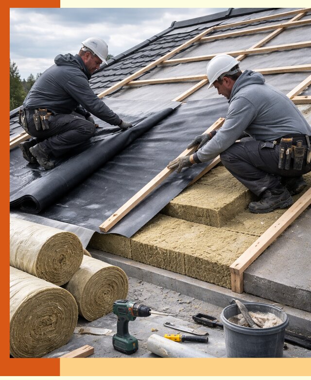 Утепление крыши снаружи в Удомле: профессиональная теплоизоляция
