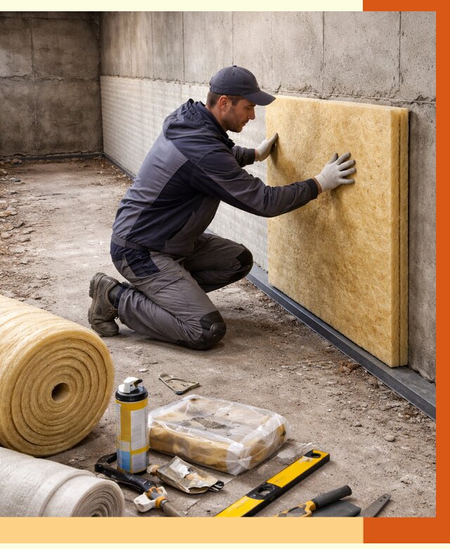 Утепление фундамента изнутри в Удомле от 4363 руб./м2 — работы под ключ | ТепломастерДмл