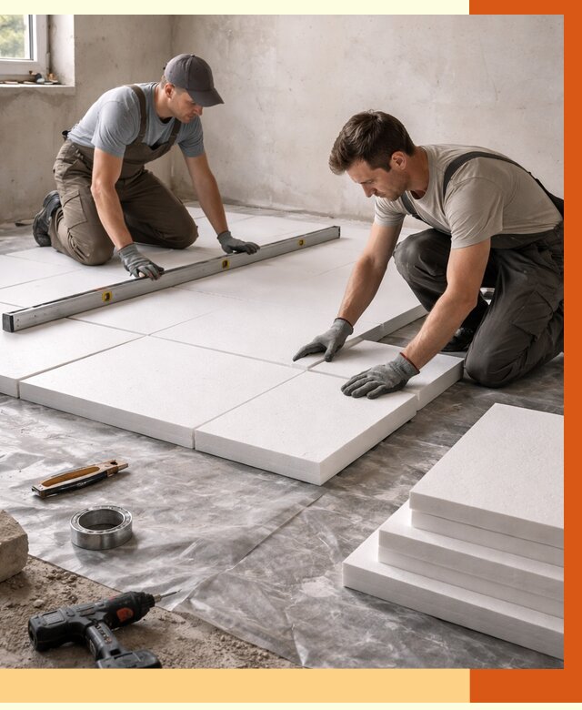 Утепление бетонного пола в Удомле от 2597 руб/м2 — монтаж и цена | ТепломастерДмл