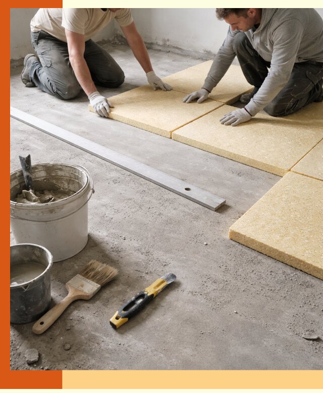 Утепление бетонного пола в Удомле профессионально и недорого