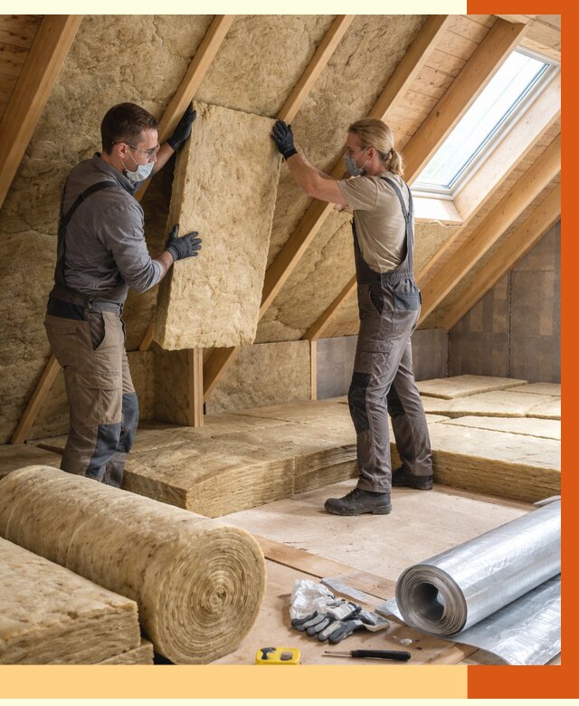 Утепление мансарды минватой в Удомле от 4363 руб./м2 — монтаж и пароизоляция | ТепломастерДмл