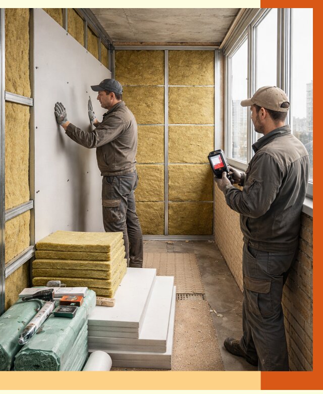 Утепление балкона в Удомле от 4675 руб. под ключ | ТепломастерДмл