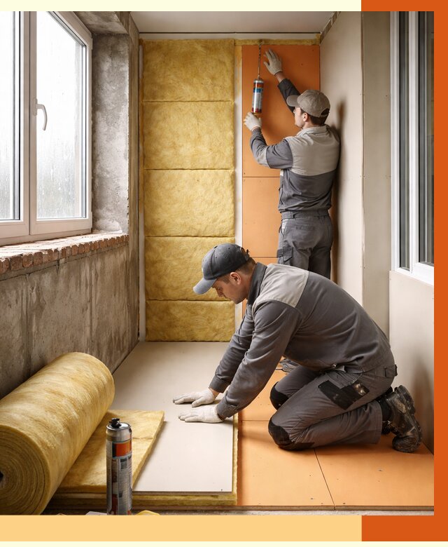 Утепление лоджии под ключ в Удомле от 6753 руб/м2 — комплексное решение | ТепломастерДмл