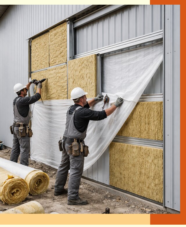 Утепление металлического склада в Удомле от 4675 руб/м2 — комплексное утепление под ключ | ТепломастерДмл