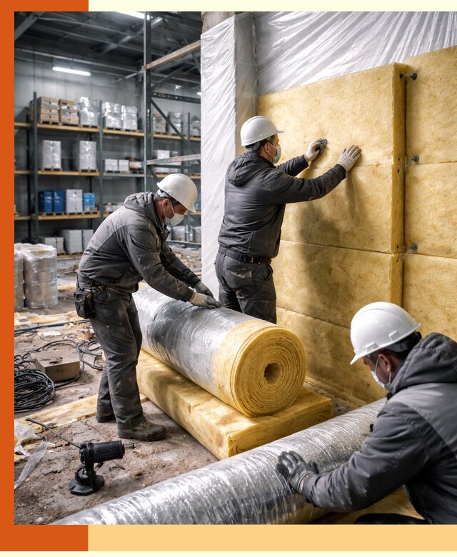 Утепление склада химсырья в Удомле: безопасная и эффективная изоляция