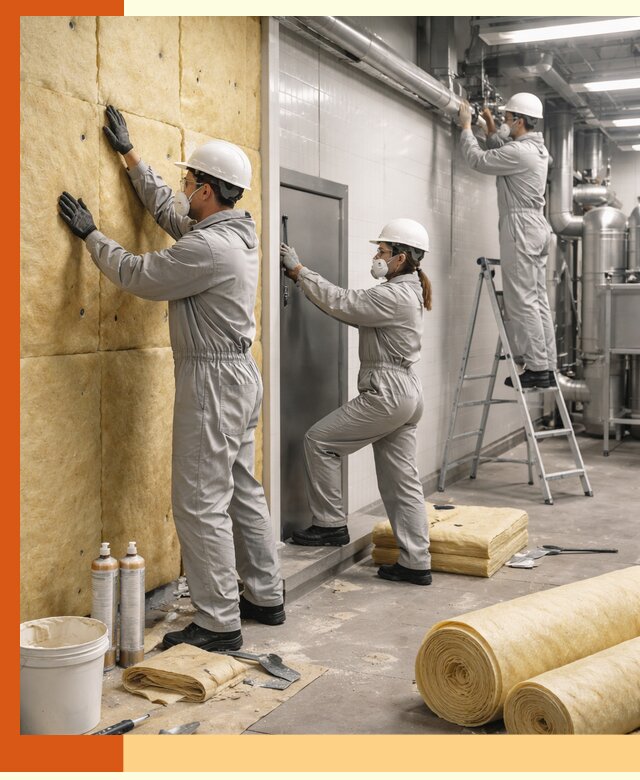 Утепление пищевого цеха под ключ в Удомле