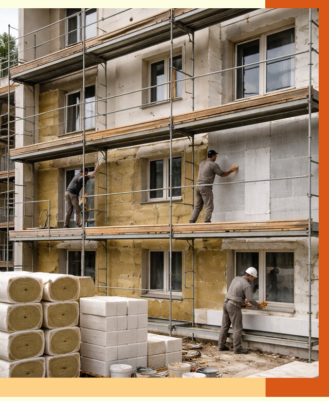 Утепление гостиницы в Удомле от 7480 руб./м2 — комплексно, ППУ, под ключ | ТепломастерДмл