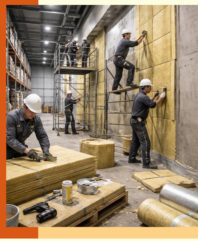 Утепление логистического центра в Удомле качественно и экономично