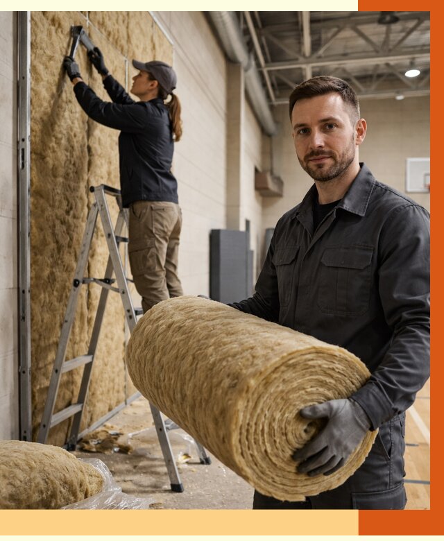 Утепление спортзала в Удомле от 7792 руб/м2 — комплексное утепление под ключ | ТепломастерДмл