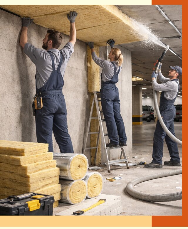 Утепление паркинга в Удомле от 7065 руб./м2 — работы под ключ | ТепломастерДмл