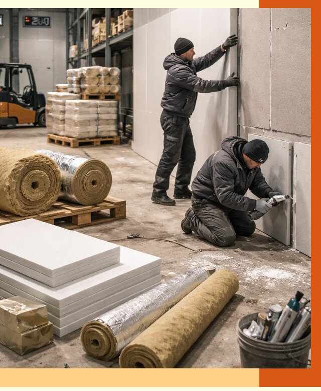 Утепление холодного склада в Удомле от 8831 руб/м2 — комплексное под ключ | ТепломастерДмл