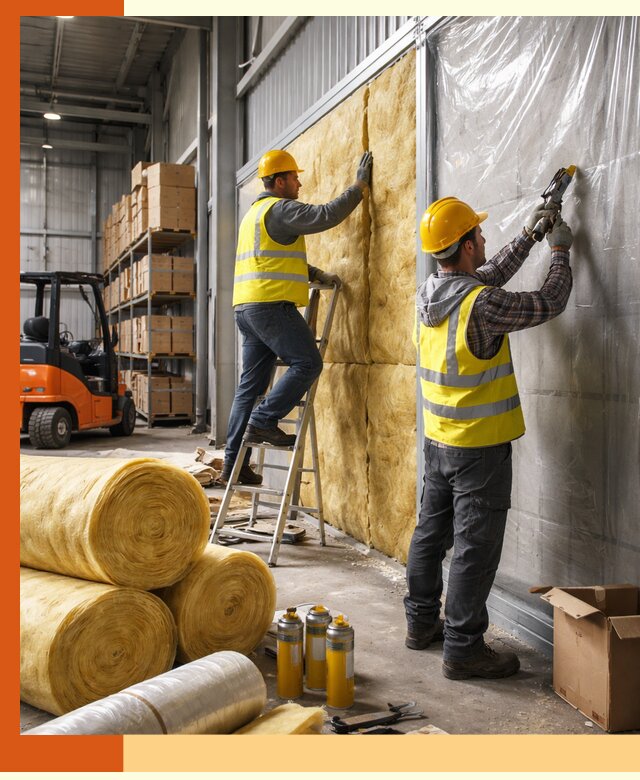 Утепление склада с техникой в Удомле под ключ