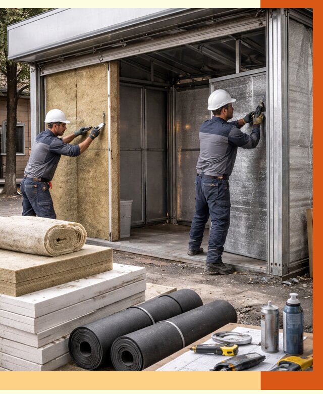 Утепление павильона шаурма в Удомле под ключ от 1247 руб. за м² | ТепломастерДмл