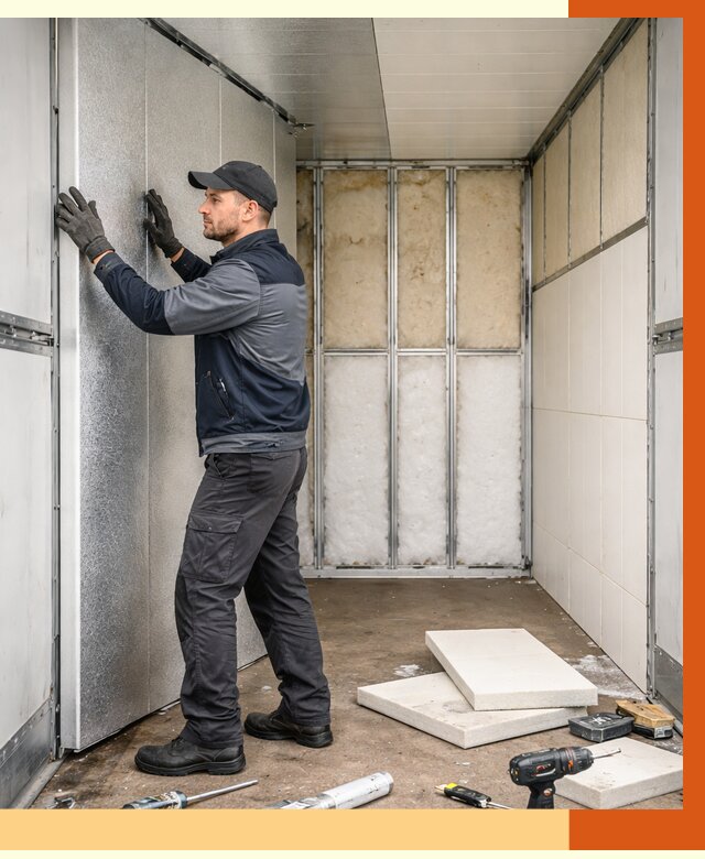 Утепление холодильного кузова в Удомле от 14025 руб. под ключ | ТепломастерДмл