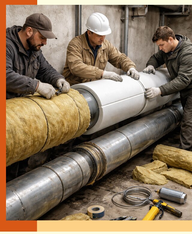 Утепление трубопровода в Удомле с гарантией энергоэффективности