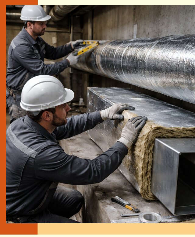 Профессиональное утепление воздуховодов и теплоизоляция в Удомле