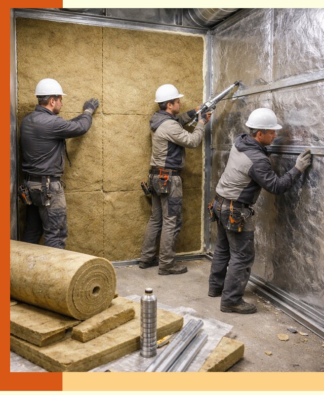 Утепление венткамеры в Удомле — качественная теплоизоляция и шумопоглощение