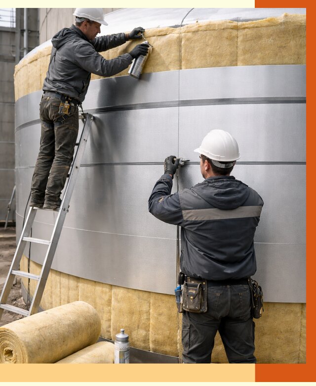 Утепление цистерны в Удомле пенополиуретаном от 15064 руб. под ключ | ТепломастерДмл