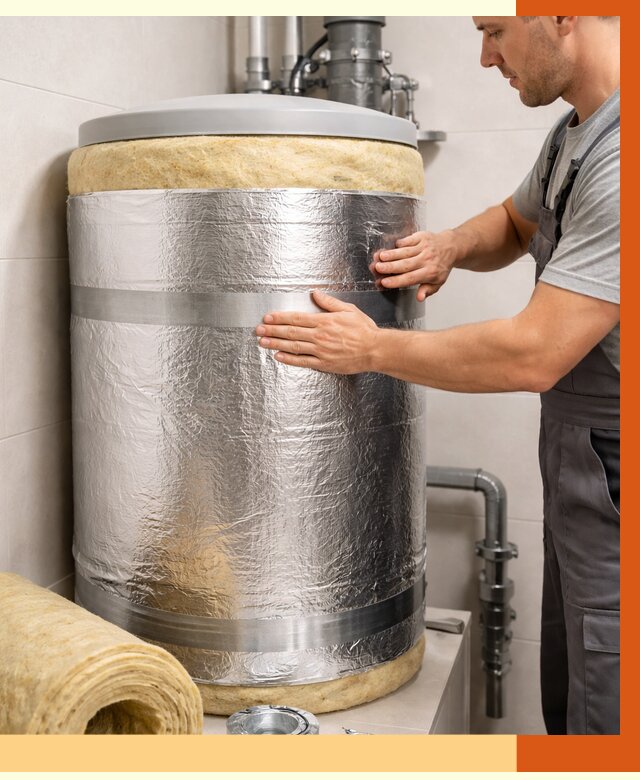 Утепление бойлера в Удомле от 4675 руб. под ключ | Утепление ППУ | ТепломастерДмл