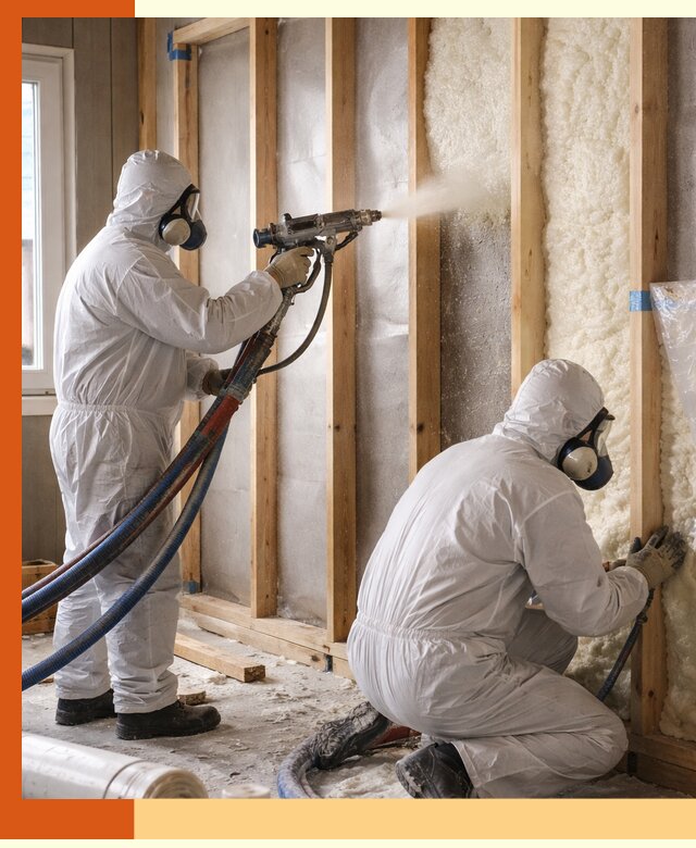 Утепление каркасной стены ППУ в Удомле для домов и коттеджей