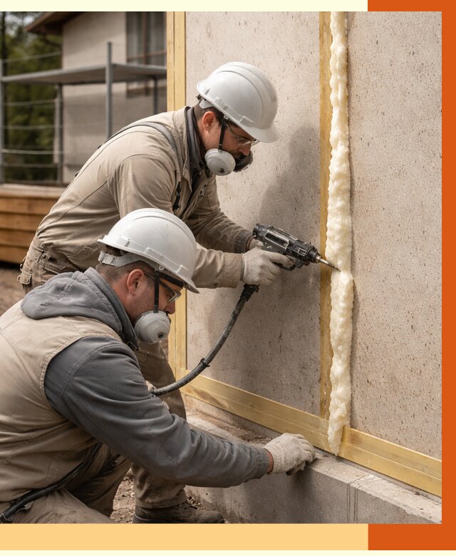 Утепление сип панелей ППУ в Удомле от 4987 руб. под ключ | ТепломастерДмл