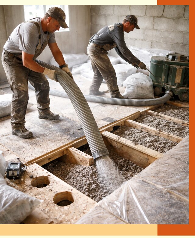 Заполнение пустот перекрытий в Удомле от 4675 руб. под ключ | ТепломастерДмл