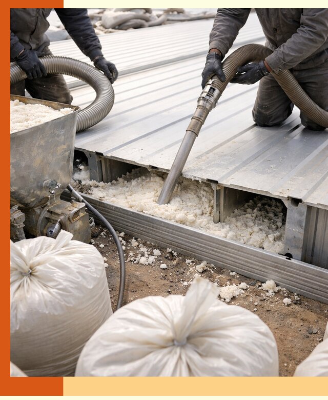 Заполнение пустот кровельных панелей пенными и мокрыми герметиками в Удомле