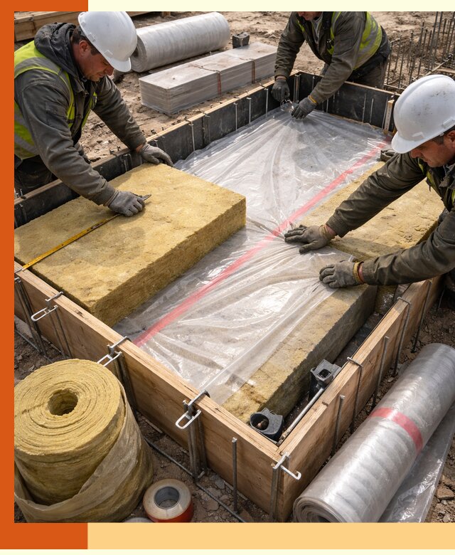 Теплоизоляция опалубки для строительства в Удомле