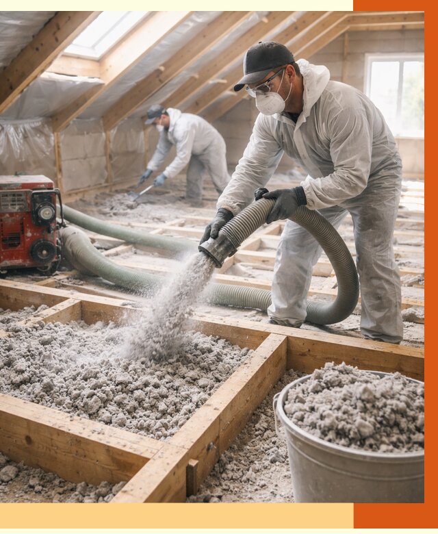 Утепление эковатой в Удомле от 3065 руб./м2 — монтаж и задувка | ТепломастерДмл