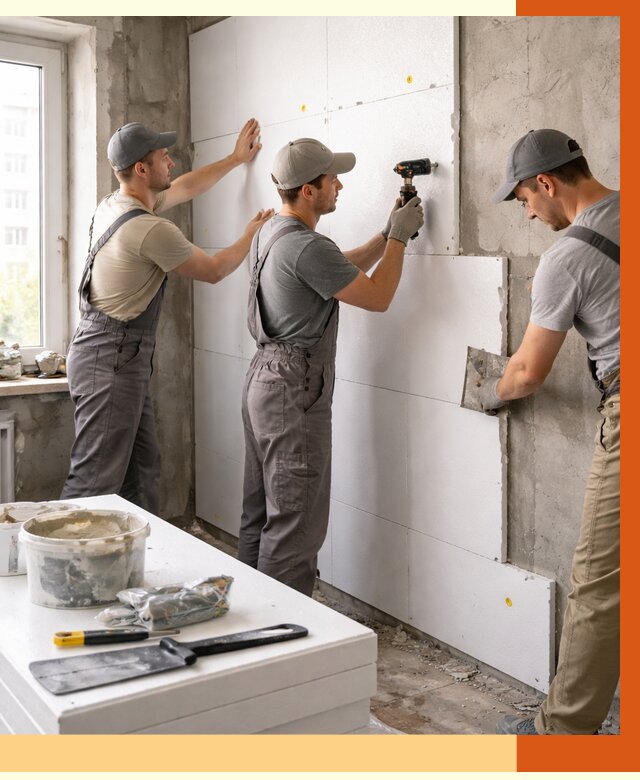 Утепление пенопластом домов и стен в Удомле от 1922 руб. — ТепломастерДмл