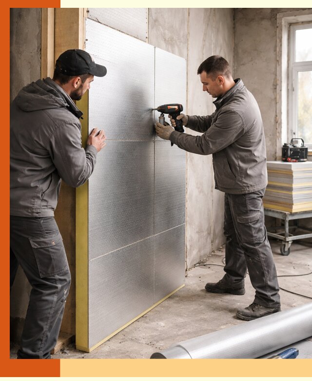 Утепление PIR панелями домов и зданий в Удомле