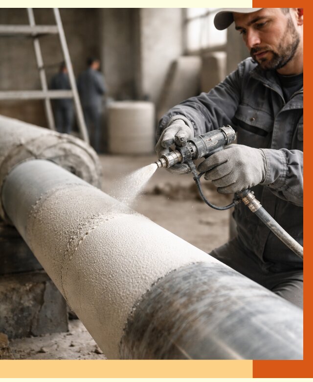 Утепление труб жидкой теплоизоляцией в Удомле от 7792 руб. под ключ | ТепломастерДмл