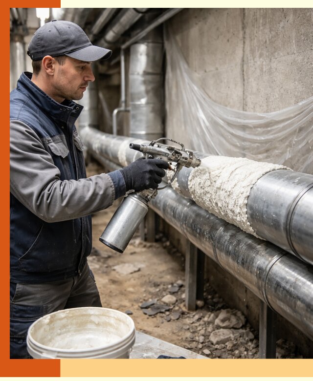 Утепление труб жидкой теплоизоляцией в Удомле